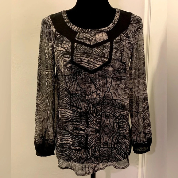 MEADOW RUE by ANTHROPOLOGIE Issa Peasant Blouse‎ - Picture 5 of 11